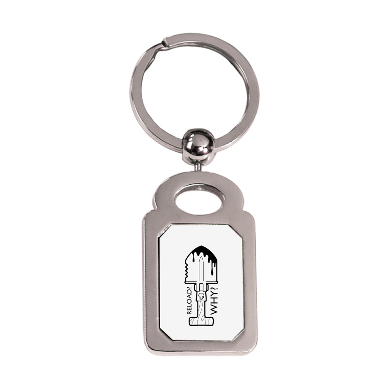 Construction Worker Tools Silver Rectangle Keychain | Artistshot