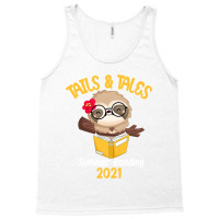 Tails And Tales Summer Reading 2021 Sloth Book Lovers T Shirt Tank Top | Artistshot