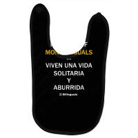 I Wonder If Monolinguals   Funny Spanish Bilinguals Tee V1 Baby Bibs | Artistshot