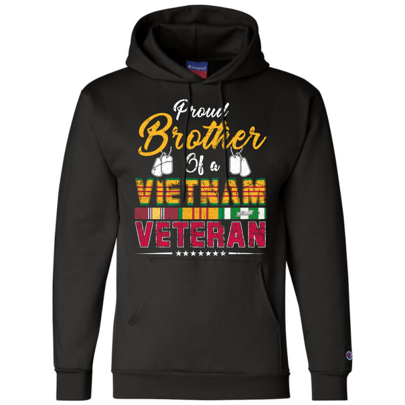 Vietnam Veteran Shirts Proud Brothertees Men Boys Gifts Champion Hoodie | Artistshot