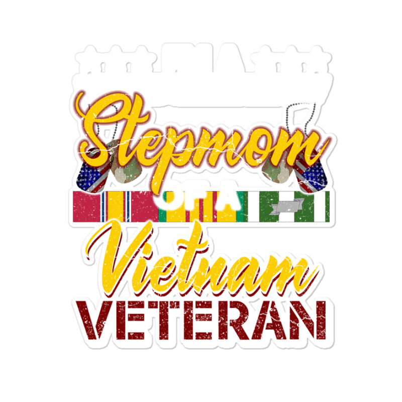 Vietnam Veteran Shirts Proud Stepmomtees Men Boys Gifts Sticker | Artistshot