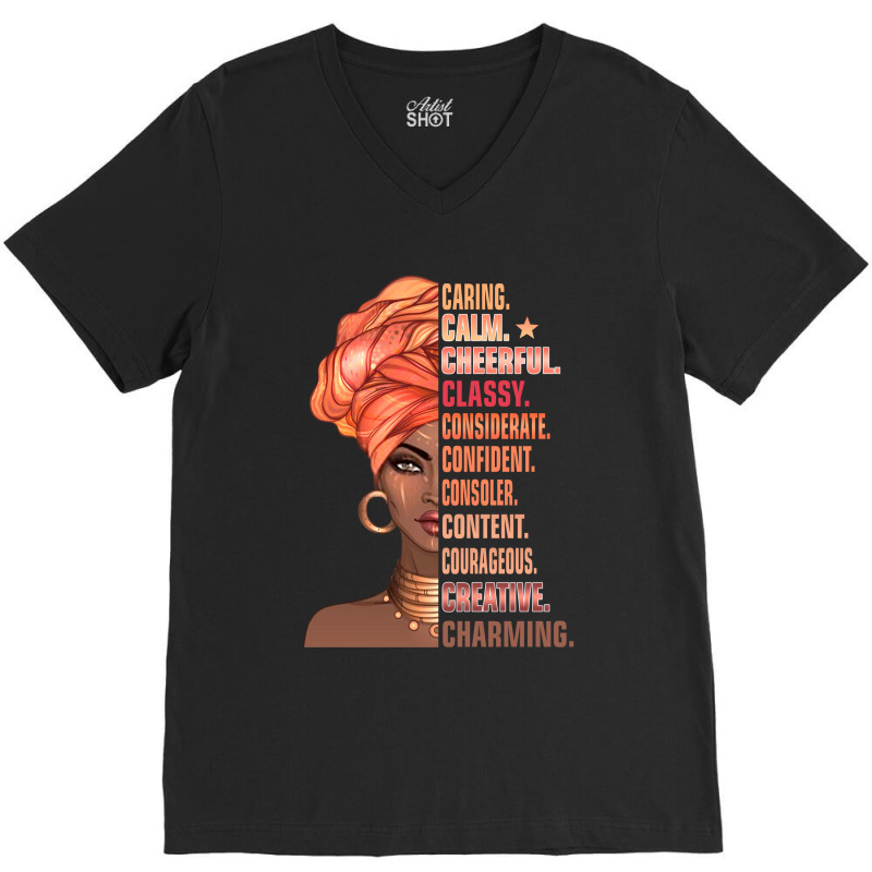 Black History Month I Am Black And Proud V-neck Tee | Artistshot