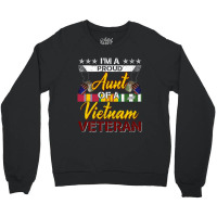 Vietnam Veteran Shirts Proud Aunt Tees Men Boys Gifts Crewneck Sweatshirt | Artistshot