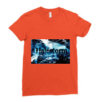 Blue Abstract Halestorm Ladies Fitted T-shirt | Artistshot