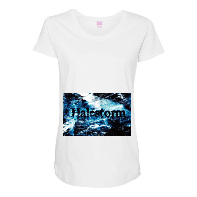 Blue Abstract Halestorm Maternity Scoop Neck T-shirt by RobertOCoffin | Artistshot