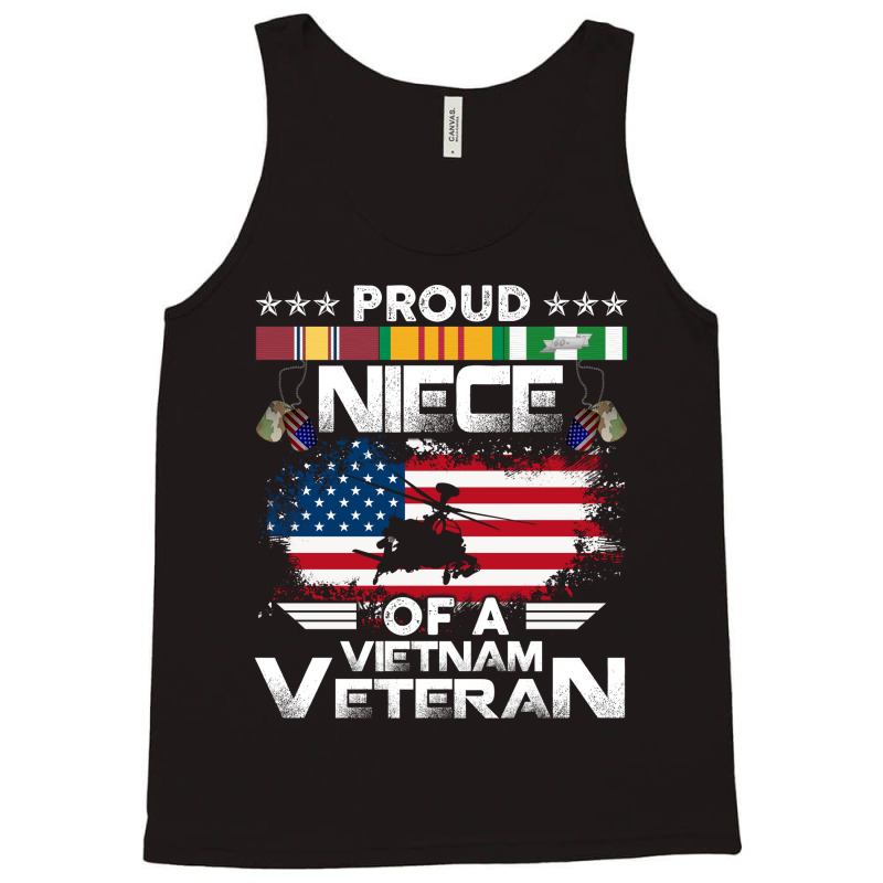 Vietnam Veteran Shirts Proud Niece Tees Men Boys Gifts Tank Top | Artistshot