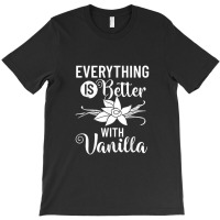 Vanilla Beans Extract Bourbon Ice Cream Paste Powder T-shirt | Artistshot