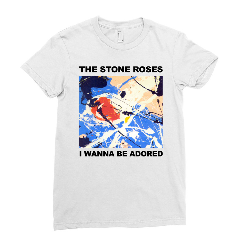 The Stone Roses I Wanna Be Adored [tw] Ladies Fitted T-Shirt by edinusan | Artistshot