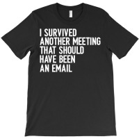 I Survived Another Meeting That Should Have Been An Email 01 T-shirt | Artistshot