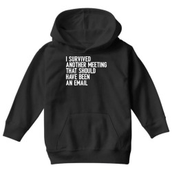 i survived another meeting that should have been an email 01 Youth Hoodie | Artistshot