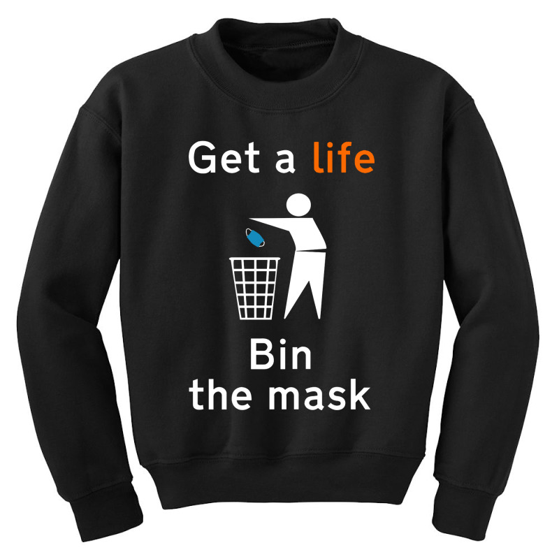 Throw The Mask In Its Place Youth Sweatshirt by Barbara Apparel | Artistshot