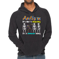 Autism Is Not A Disability It's A Different Ability Vintage Hoodie | Artistshot