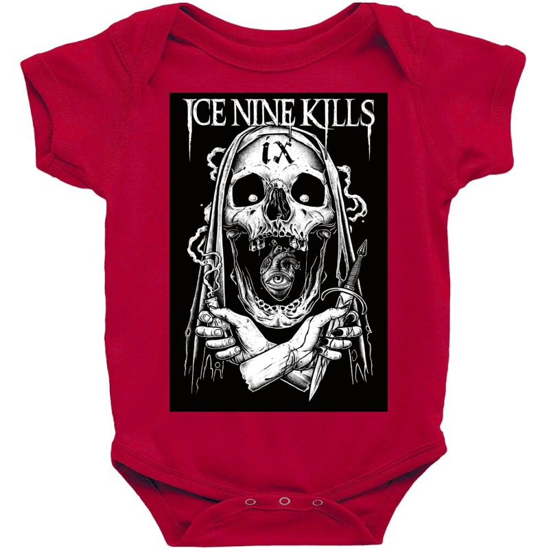 Skull Ice Nine Baby Bodysuit by SamJHatcher | Artistshot