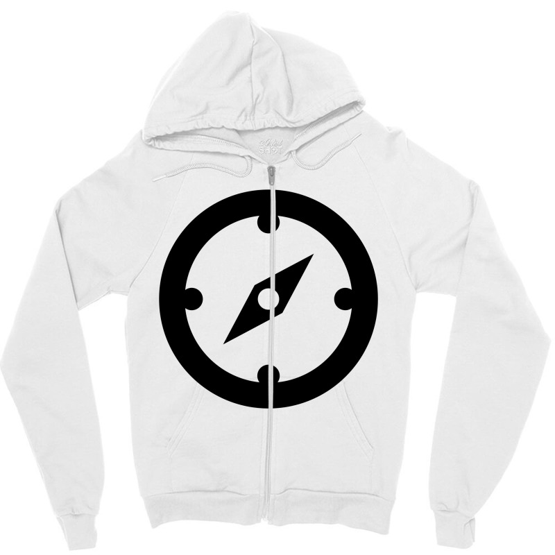 Clock Black Zipper Hoodie | Artistshot