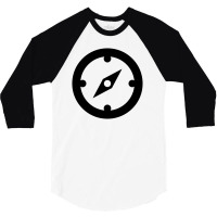 Clock Black 3/4 Sleeve Shirt | Artistshot