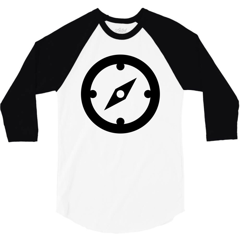 Clock Black 3/4 Sleeve Shirt | Artistshot