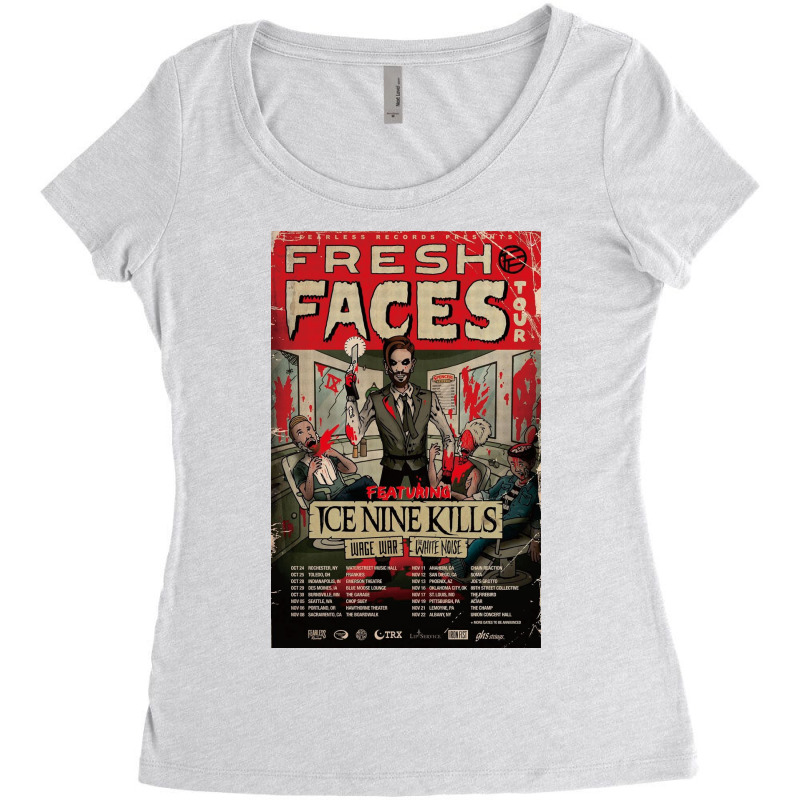 Fresh Faces Women's Triblend Scoop T-shirt by HenryCLee | Artistshot