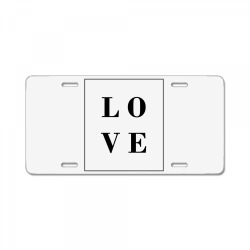 love License Plate | Artistshot