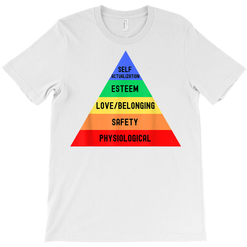 Maslow's Hierarchy Of Needs   Clinical Psychology, Psych T Shirt T-shirt | Artistshot