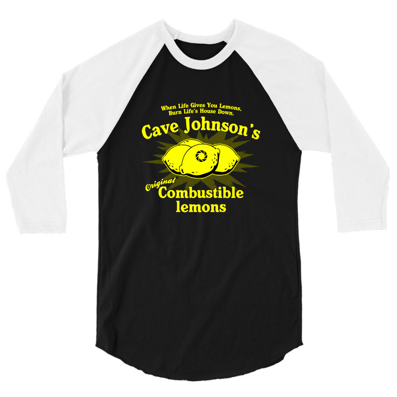 Cave Johnson's Combustible Lemons 3/4 Sleeve Shirt | Artistshot