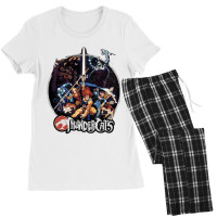 Thundercats Group Shot Vintage Circle T Shirt Women's Pajamas Set | Artistshot