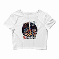 Thundercats Group Shot Vintage Circle T Shirt Crop Top | Artistshot