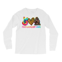 Peace Love Cocker Spaniel Tie Dye Dog Lover T Shirt Long Sleeve Shirts | Artistshot