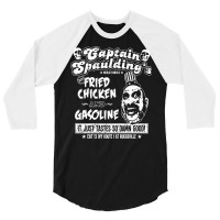 Captain Spaulding's Fried Chicken And Gasoline 3/4 Sleeve Shirt | Artistshot