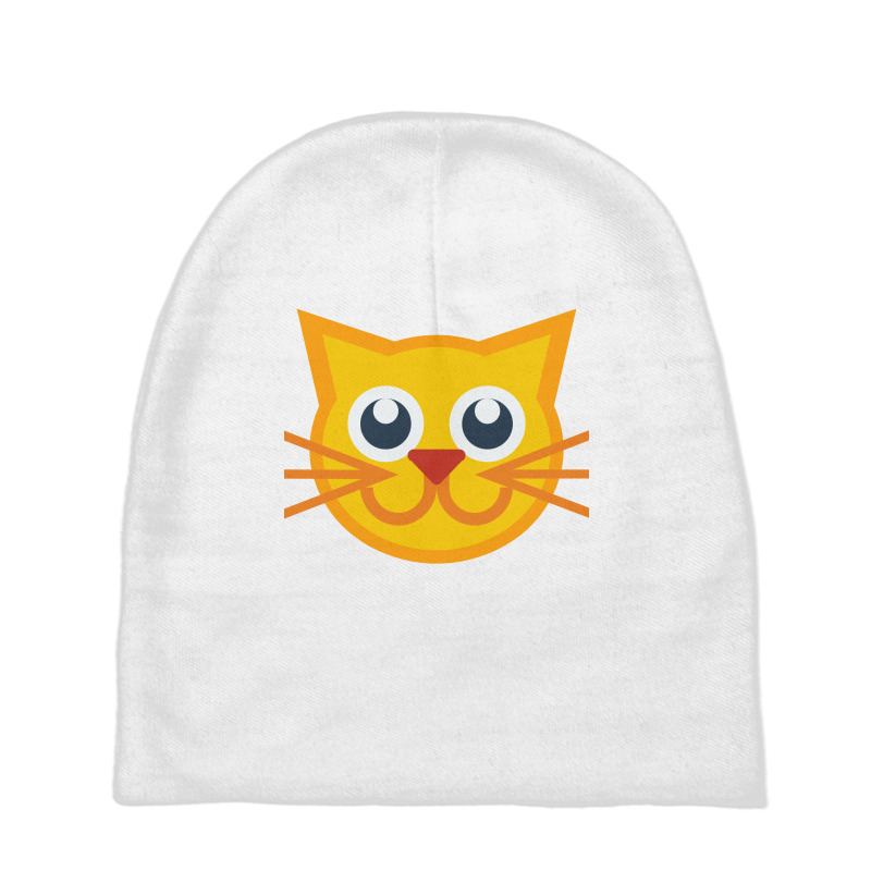 Cat Yellow Baby Beanies | Artistshot