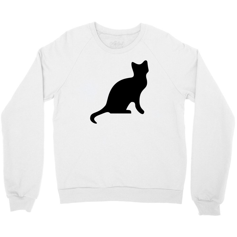 Cat Black Had Crewneck Sweatshirt | Artistshot