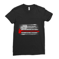 American Flag Fire Fight Red Axe Patriotic Gifts For Fireman Pullover Ladies Fitted T-shirt | Artistshot