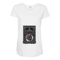 Time Travel Watch Steampunk Vintage Gears Mechanic Gift Maternity Scoop Neck T-shirt | Artistshot