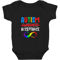 Autism Shirt In April Wear Red Instead Autism Acceptance Baby Bodysuit | Artistshot