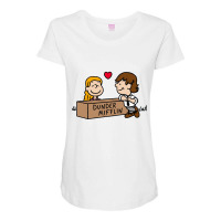 Office Love! Maternity Scoop Neck T-shirt | Artistshot