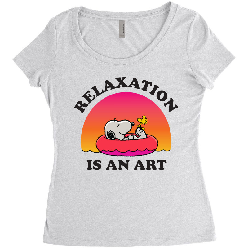 Relaxation Is An Art Women's Triblend Scoop T-shirt by Nelson_ARt | Artistshot