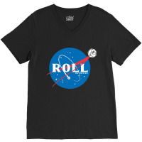 Space Roll V-neck Tee | Artistshot