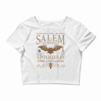 Salem Apothecary Herbalist Witch Wiccan Halloween  Beige T Shirt Crop Top | Artistshot