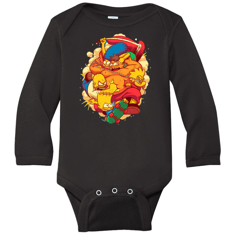 The Family Arcade Game Long Sleeve Baby Bodysuit by micondes | Artistshot