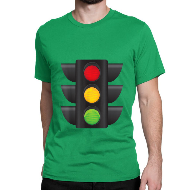 Traffic Light Halloween Costume Stop Go Green Yellow Red Classic T-shirt | Artistshot