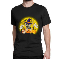 Yorkshire Dog Moon Pumpkin Halloween Costume Gift Classic T-shirt | Artistshot