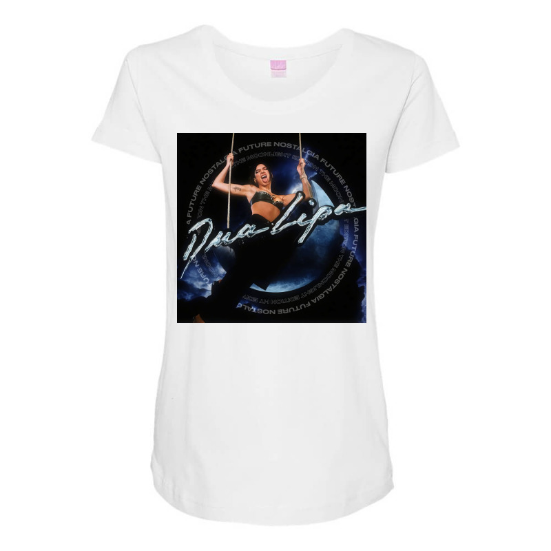 Dua Future Nostalgia Maternity Scoop Neck T-shirt by Lauren D | Artistshot