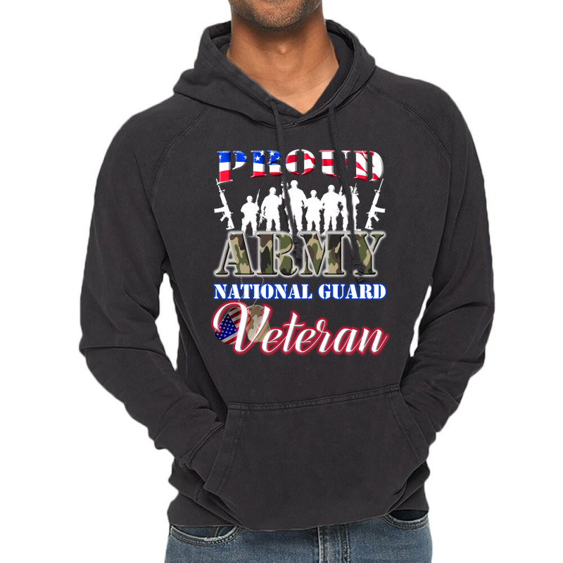 Proud Army National Guard Veteran Tee U.s. Military Gift Vintage Hoodie | Artistshot