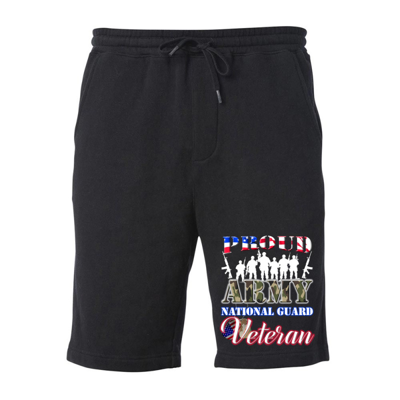 Proud Army National Guard Veteran Tee U.s. Military Gift Fleece Short | Artistshot