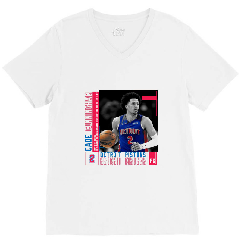 Cade Cunningham Basketball V-Neck Tee by ralinesah | Artistshot