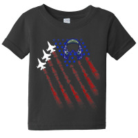 Patriot Fighter Jet Fight Pilot Helmet Usa Flag Patriot 4th Of July Baby Tee | Artistshot