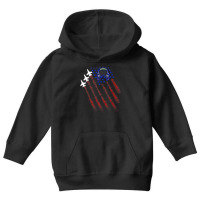 Patriot Fighter Jet Fight Pilot Helmet Usa Flag Patriot 4th Of July Youth Hoodie | Artistshot