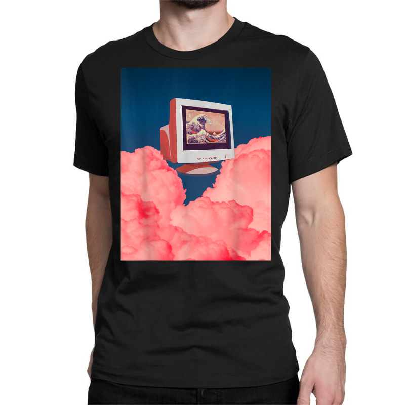 Custom Weirdcore Dreamcore Aesthetic Pink Vaporwave Old Computer T Shirt  Classic T-shirt By Cm-arts - Artistshot