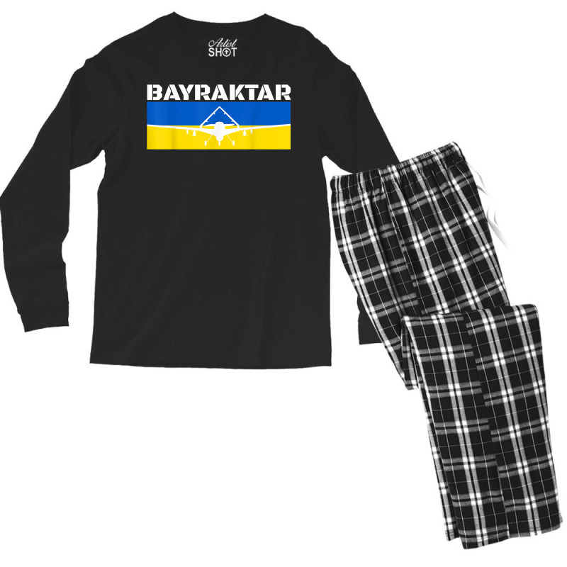 Bayraktar Tb2  Turkish Drone  Bayraktar T Shirt Men's Long Sleeve Pajama Set by norhannuchols | Artistshot