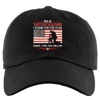 Stand For The Flag Kneel For The Fallen: Usa Veteran Kids Cap | Artistshot