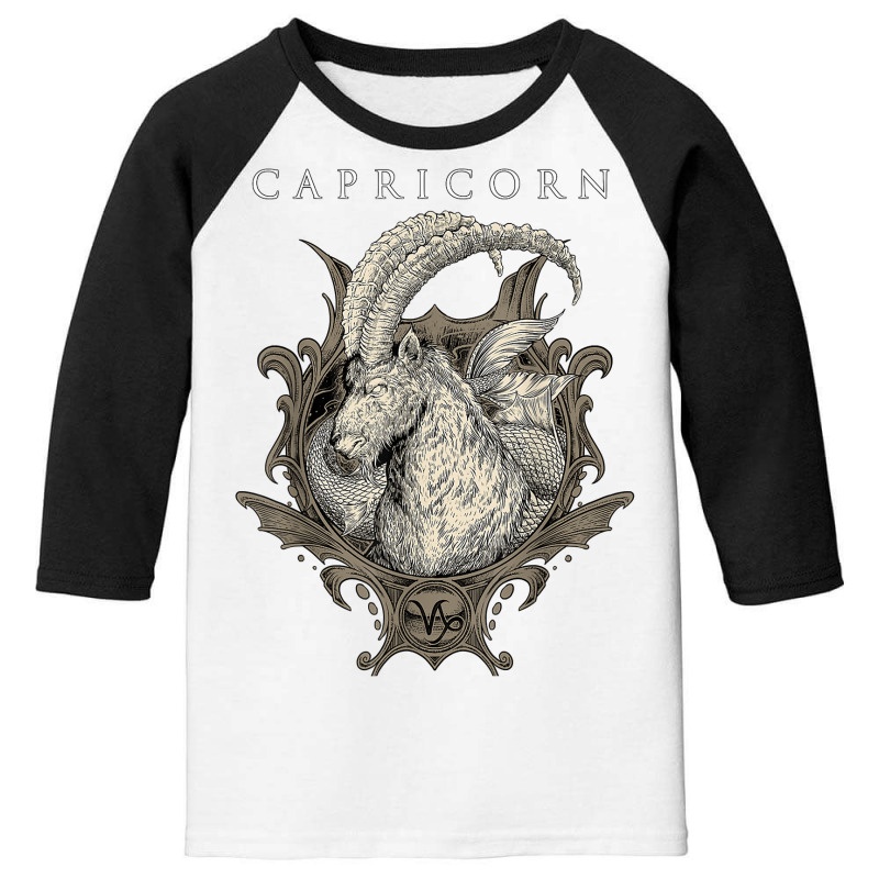 Capricorn Zodiac T Shirt Birthday December January Youth 3/4 Sleeve | Artistshot